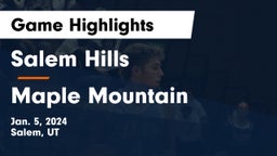 Salem Hills  vs Maple Mountain  Game Highlights - Jan. 5, 2024