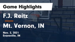 F.J. Reitz  vs Mt. Vernon, IN Game Highlights - Nov. 2, 2021