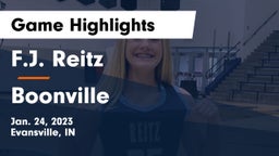 F.J. Reitz  vs Boonville  Game Highlights - Jan. 24, 2023