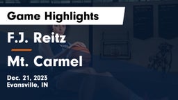 F.J. Reitz  vs Mt. Carmel  Game Highlights - Dec. 21, 2023