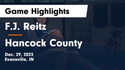 F.J. Reitz  vs Hancock County  Game Highlights - Dec. 29, 2023