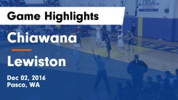 Chiawana  vs Lewiston  Game Highlights - Dec 02, 2016