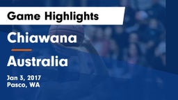 Chiawana  vs Australia Game Highlights - Jan 3, 2017