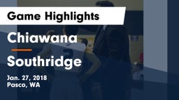 Chiawana  vs Southridge  Game Highlights - Jan. 27, 2018