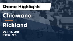 Chiawana  vs Richland Game Highlights - Dec. 14, 2018