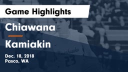 Chiawana  vs Kamiakin  Game Highlights - Dec. 18, 2018