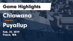 Chiawana  vs Puyallup Game Highlights - Feb. 22, 2019