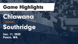 Chiawana  vs Southridge  Game Highlights - Jan. 11, 2020