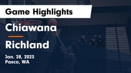 Chiawana  vs Richland  Game Highlights - Jan. 28, 2023