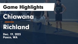 Chiawana  vs Richland  Game Highlights - Dec. 19, 2023