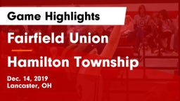 Fairfield Union  vs Hamilton Township  Game Highlights - Dec. 14, 2019