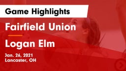 Fairfield Union  vs Logan Elm  Game Highlights - Jan. 26, 2021