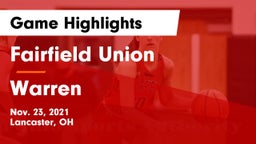 Fairfield Union  vs Warren Game Highlights - Nov. 23, 2021