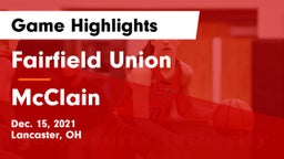 Fairfield Union  vs McClain  Game Highlights - Dec. 15, 2021