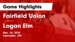 Fairfield Union  vs Logan Elm  Game Highlights - Dec. 14, 2018