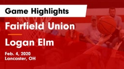 Fairfield Union  vs Logan Elm  Game Highlights - Feb. 4, 2020