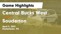 Central Bucks West  vs Souderton  Game Highlights - April 5, 2022