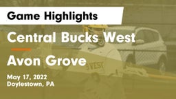 Central Bucks West  vs Avon Grove  Game Highlights - May 17, 2022