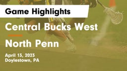 Central Bucks West  vs North Penn  Game Highlights - April 13, 2023