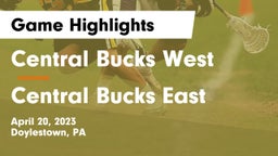 Central Bucks West  vs Central Bucks East  Game Highlights - April 20, 2023