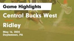 Central Bucks West  vs Ridley  Game Highlights - May 16, 2024