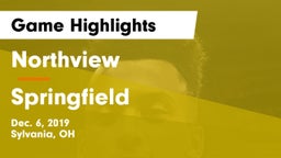 Northview  vs Springfield  Game Highlights - Dec. 6, 2019
