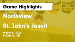 Northview  vs St. John's Jesuit  Game Highlights - March 8, 2024