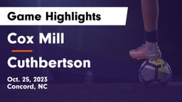 Cox Mill  vs Cuthbertson  Game Highlights - Oct. 25, 2023