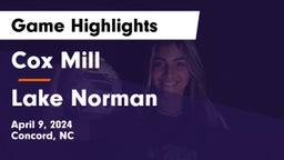 Cox Mill  vs Lake Norman  Game Highlights - April 9, 2024