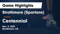 Strathmore (Spartans) vs Centennial   Game Highlights - Dec. 8, 2023