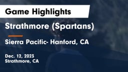 Strathmore (Spartans) vs Sierra Pacific- Hanford, CA Game Highlights - Dec. 12, 2023