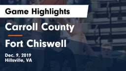 Carroll County  vs Fort Chiswell Game Highlights - Dec. 9, 2019
