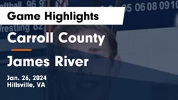Carroll County  vs James River  Game Highlights - Jan. 26, 2024