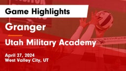 Granger  vs Utah Military Academy Game Highlights - April 27, 2024