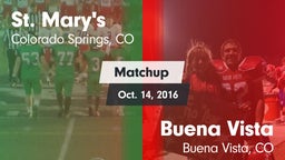 Matchup: St. Mary's High vs. Buena Vista  2016