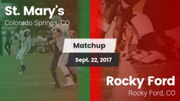 Matchup: St. Mary's High vs. Rocky Ford  2017
