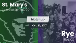 Matchup: St. Mary's High vs. Rye  2017