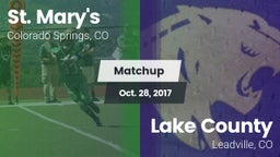 Matchup: St. Mary's High vs. Lake County  2017