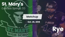 Matchup: St. Mary's High vs. Rye  2018