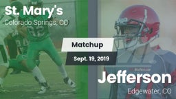 Matchup: St. Mary's High vs. Jefferson  2019