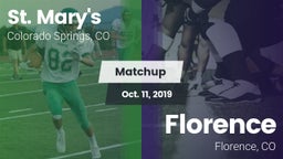 Matchup: St. Mary's High vs. Florence  2019