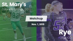Matchup: St. Mary's High vs. Rye  2019