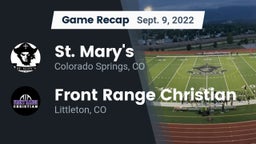 Recap: St. Mary's  vs. Front Range Christian  2022