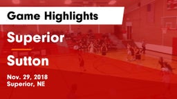 Superior  vs Sutton Game Highlights - Nov. 29, 2018