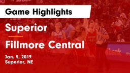 Superior  vs Fillmore Central  Game Highlights - Jan. 5, 2019