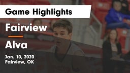 Fairview  vs Alva  Game Highlights - Jan. 10, 2020