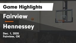 Fairview  vs Hennessey  Game Highlights - Dec. 1, 2020