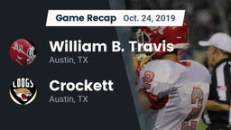 Recap: William B. Travis  vs. Crockett  2019