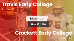 Matchup: Travis  vs. Crockett Early College  2020