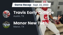 Recap: Travis Early College  vs. Manor New Tech 2022
